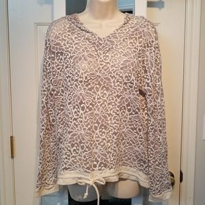Le Lis  Stitch Fix Lace hoodie medium
